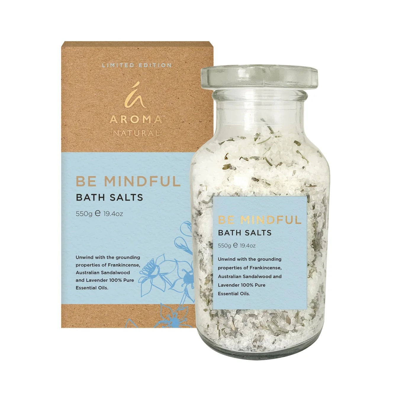Aroma Natural Bath Salts - Be Mindful 550g