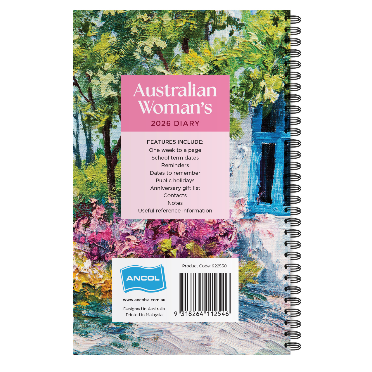 2026 Diary Australian Woman's Small 110x160mm