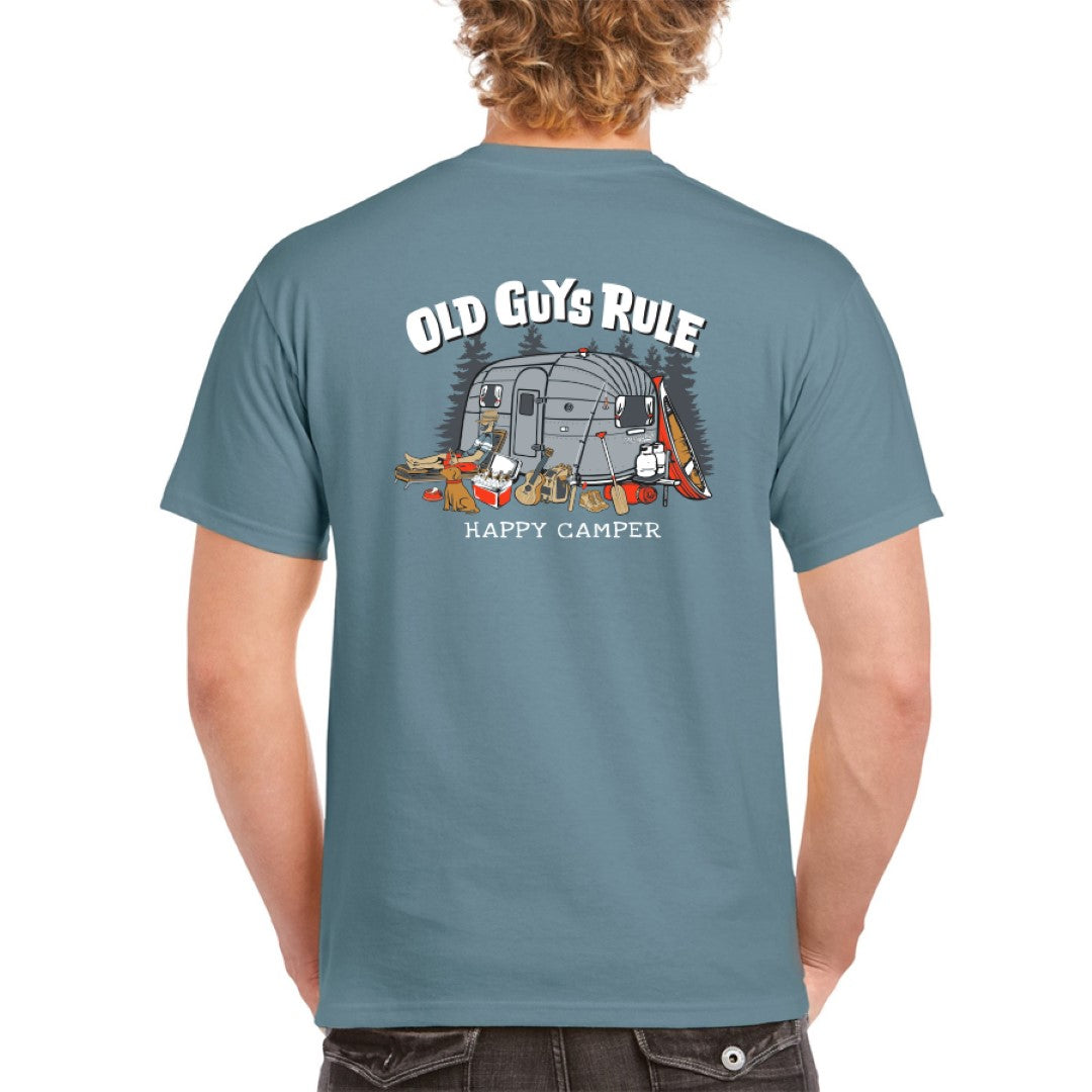 Happy Camper Blue T-shirt [sz:xl]