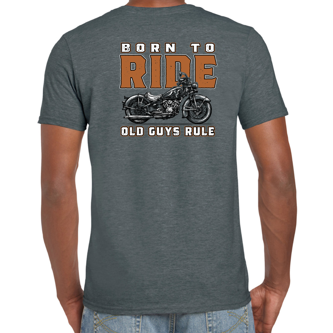 Born To Ride Dark Heather [sz:large]