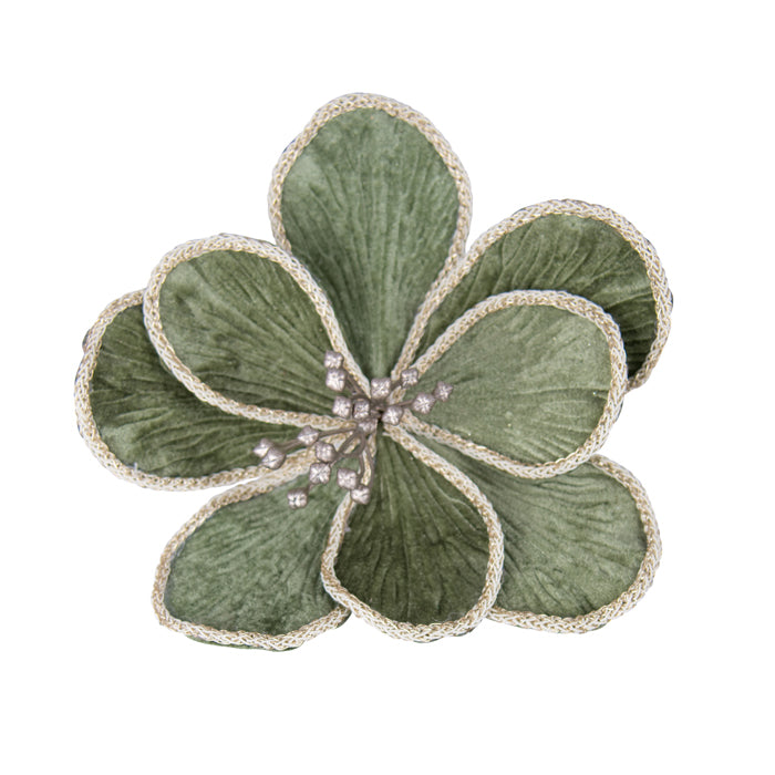 Clip On Magnolia Sage Rope