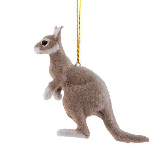 Faux Fur Hanging Grey Kangaroo
