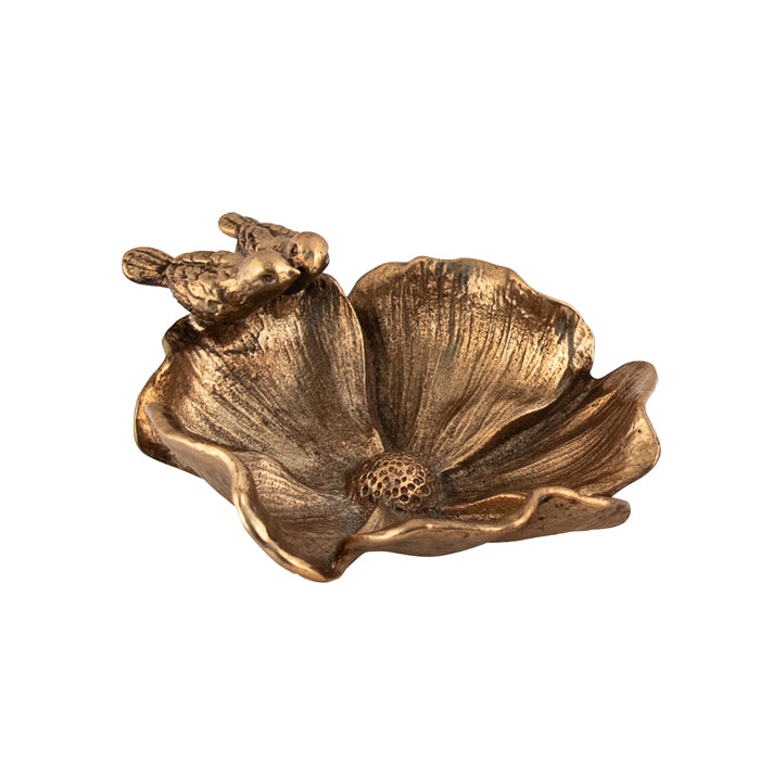 Terri Gold Pewter Flower Plate