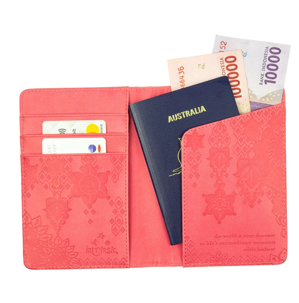 Intrinsic - Passport Wallet Coral Crush