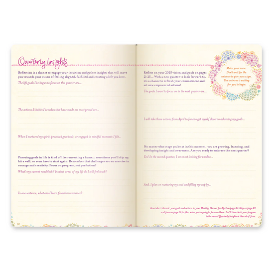 2025 Diary Planner | The Year for New Beginnings - Denim Days Blue