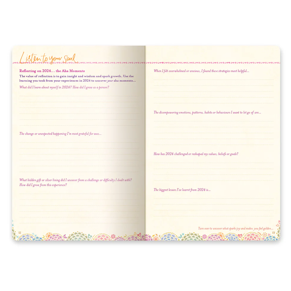 2025 Diary Planner | The Year for New Beginnings - Denim Days Blue