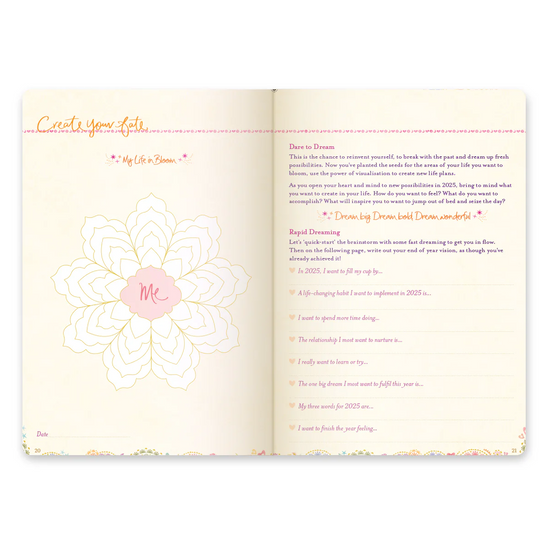 2025 Diary Planner | The Year for New Beginnings - Denim Days Blue