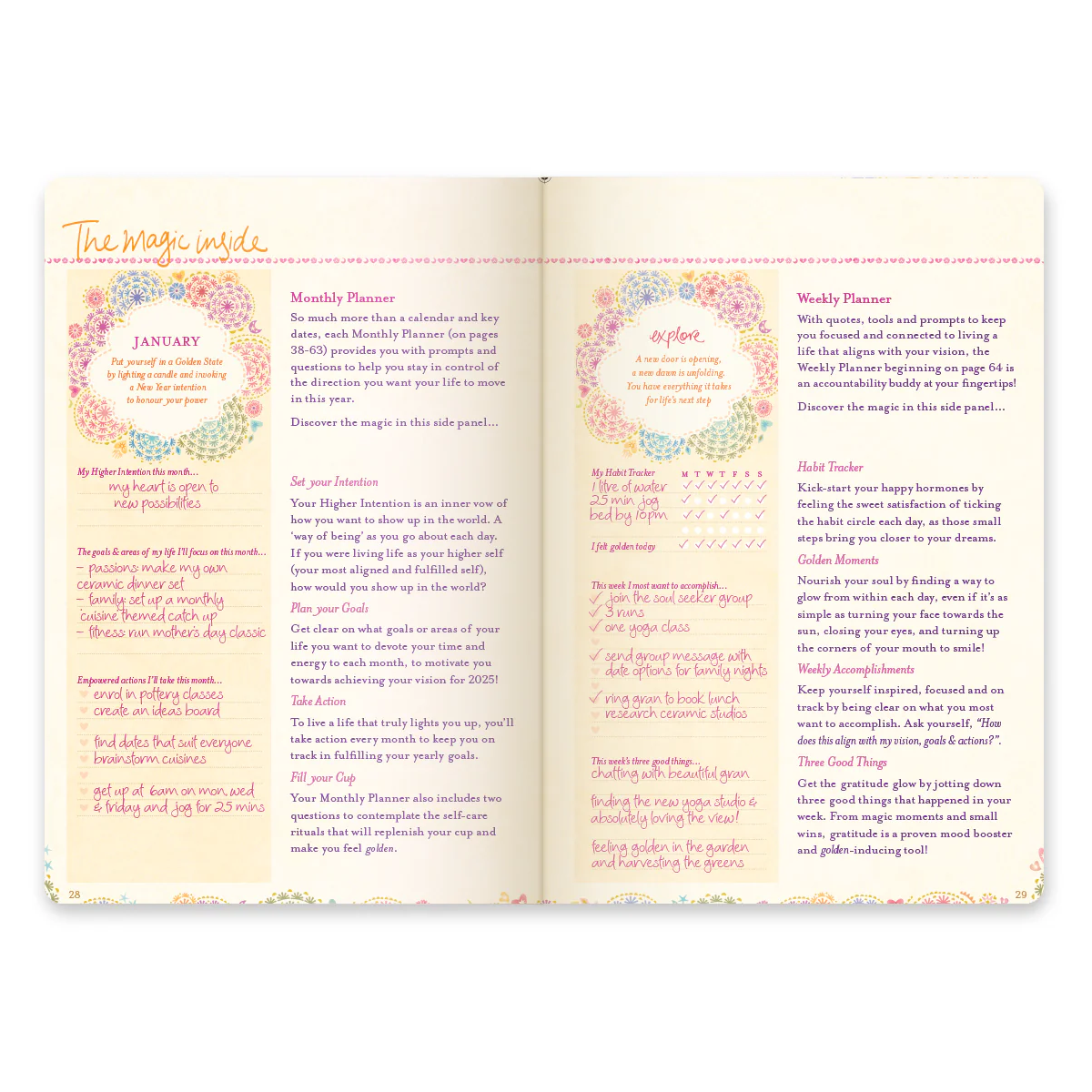 2025 Diary Planner | The Year for New Beginnings - Denim Days Blue
