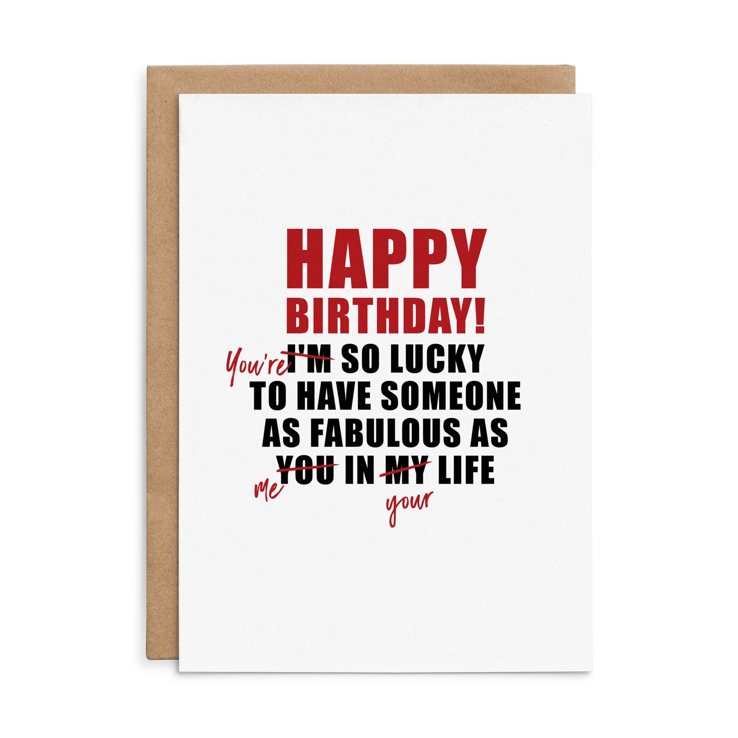 You're So Lucky - Defamations Birthday Card