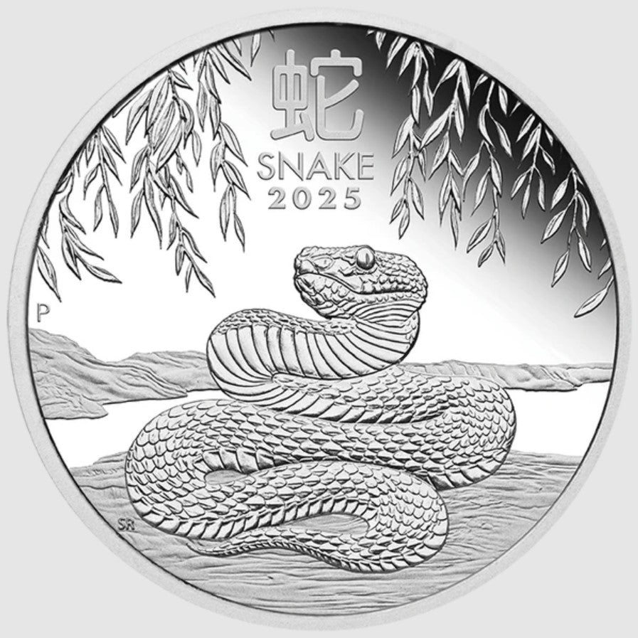 Australian Lunar Series Iii 2025 Year Of The Snake 1oz Silver Proof Coin