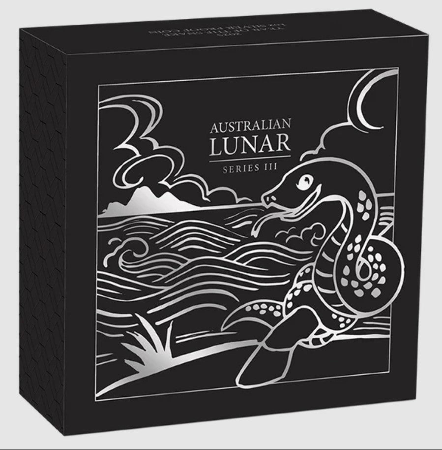 Australian Lunar Series Iii 2025 Year Of The Snake 1oz Silver Proof Coin