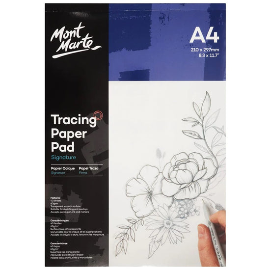 Mont Marte - Tracing Paper Pad Signature 60gsm A4 40 Sheet