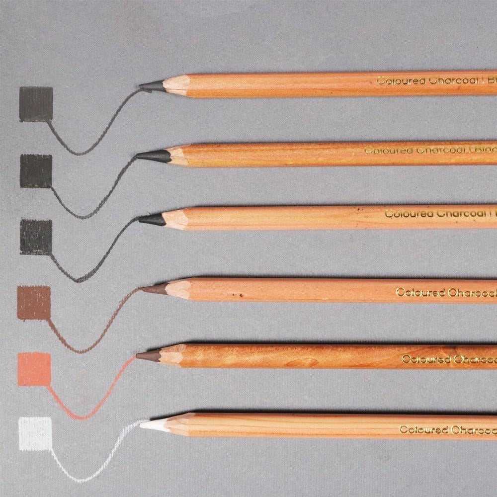 Mont Marte - Coloured Charcoal Pencils Signature 12pc