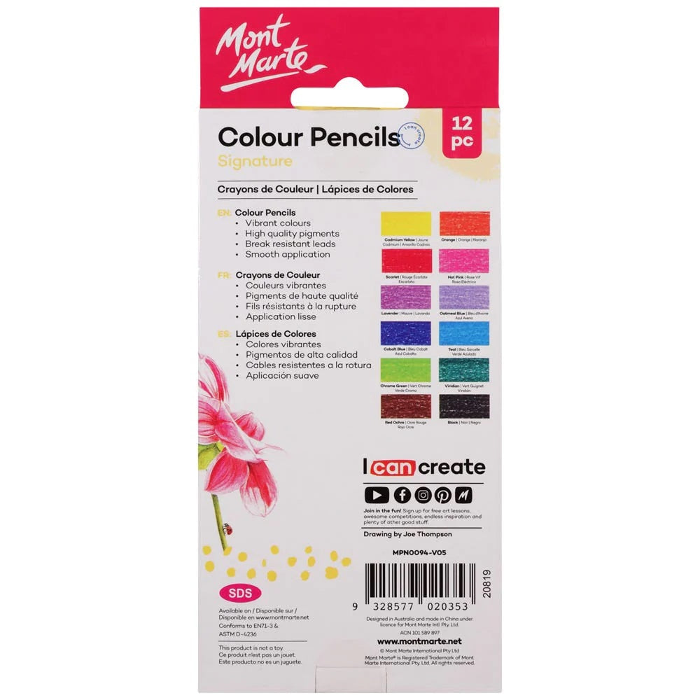 Mont Marte - Colour Pencils Signature 12pc