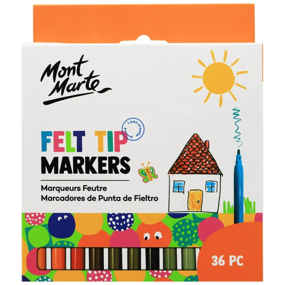 Mont Marte - Felt Tip Markers 36pc