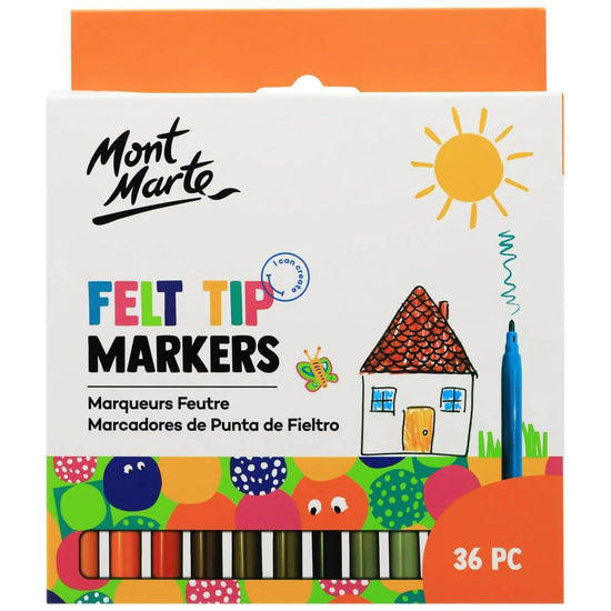 Mont Marte - Felt Tip Markers 36pc