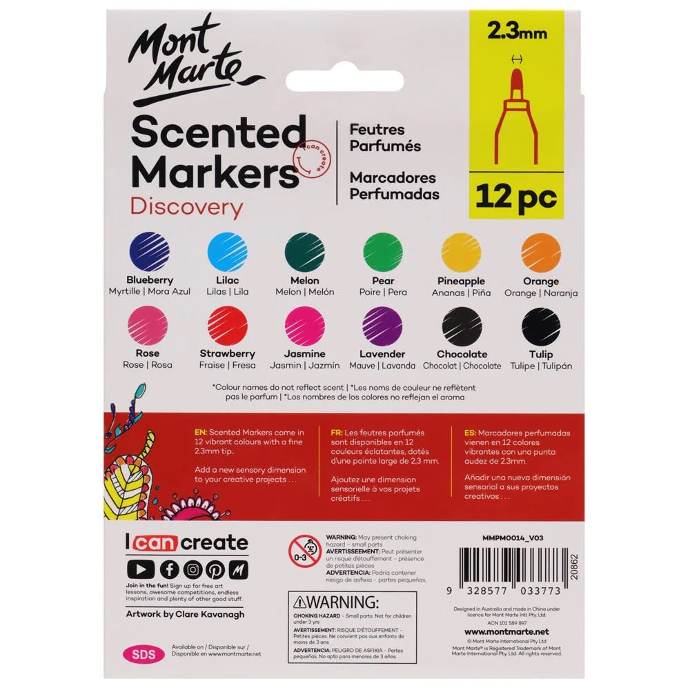 Mont Marte - Scented Markers 12pc
