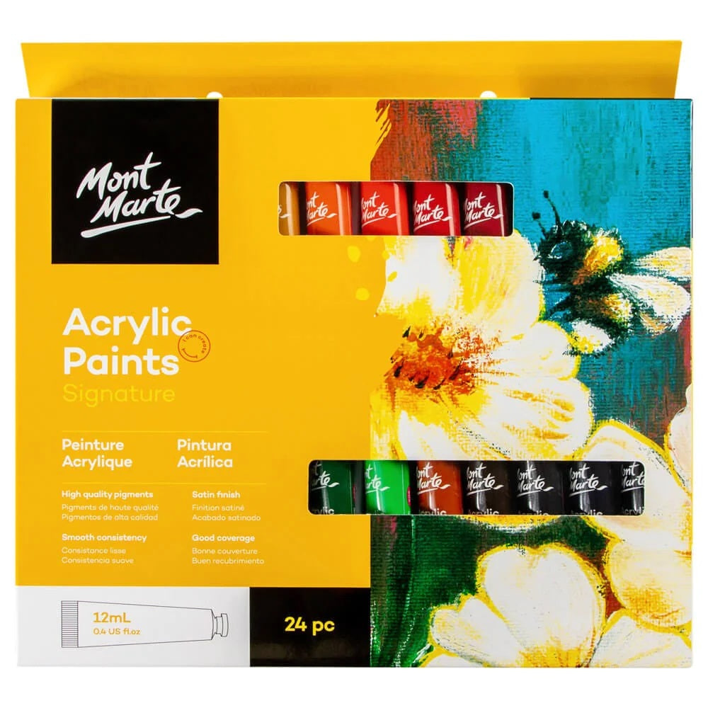 Mont Marte - Acrylic Paints Set Signature 24pc X 12ml