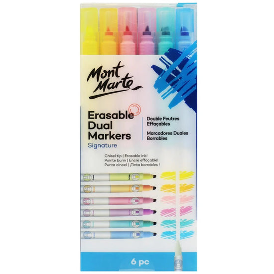 Mont Marte - Erasable Dual End Markers Signature 6pc