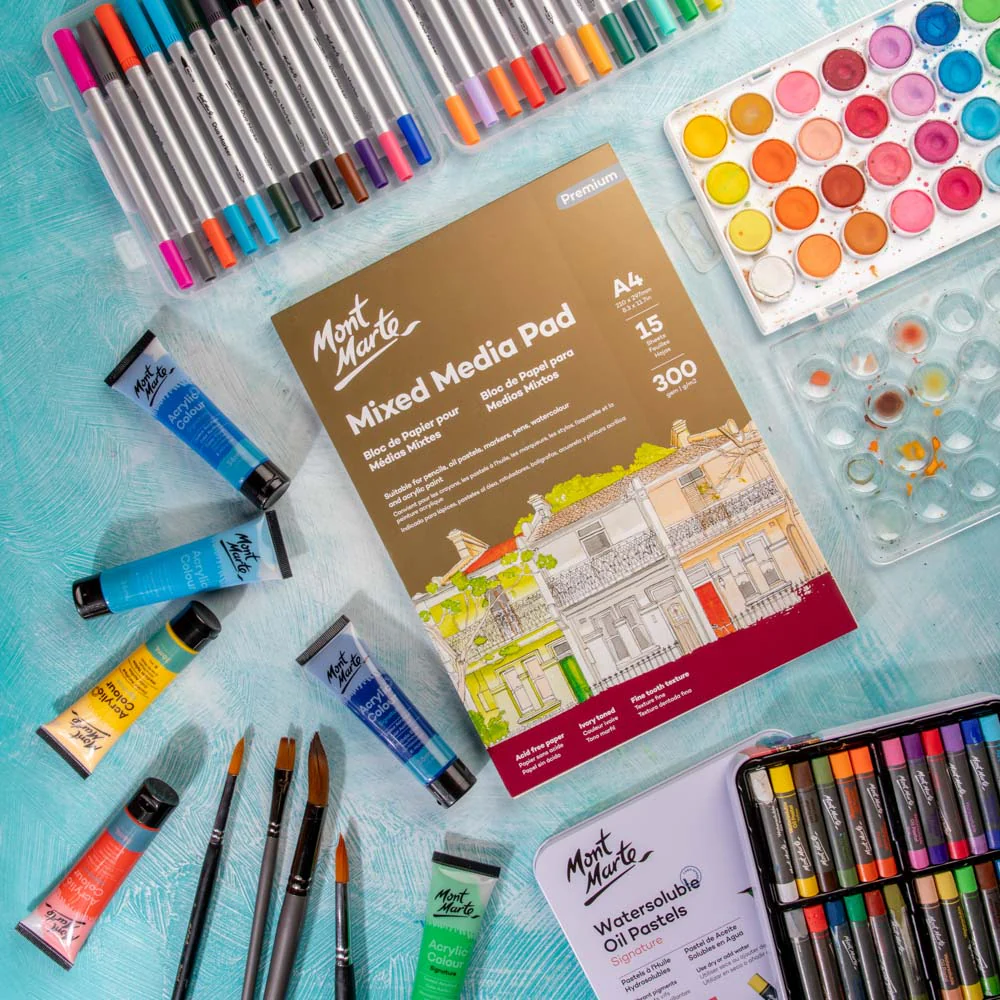 Mont Marte - Mixed Media Pad A4 300gsm 15 Sheets
