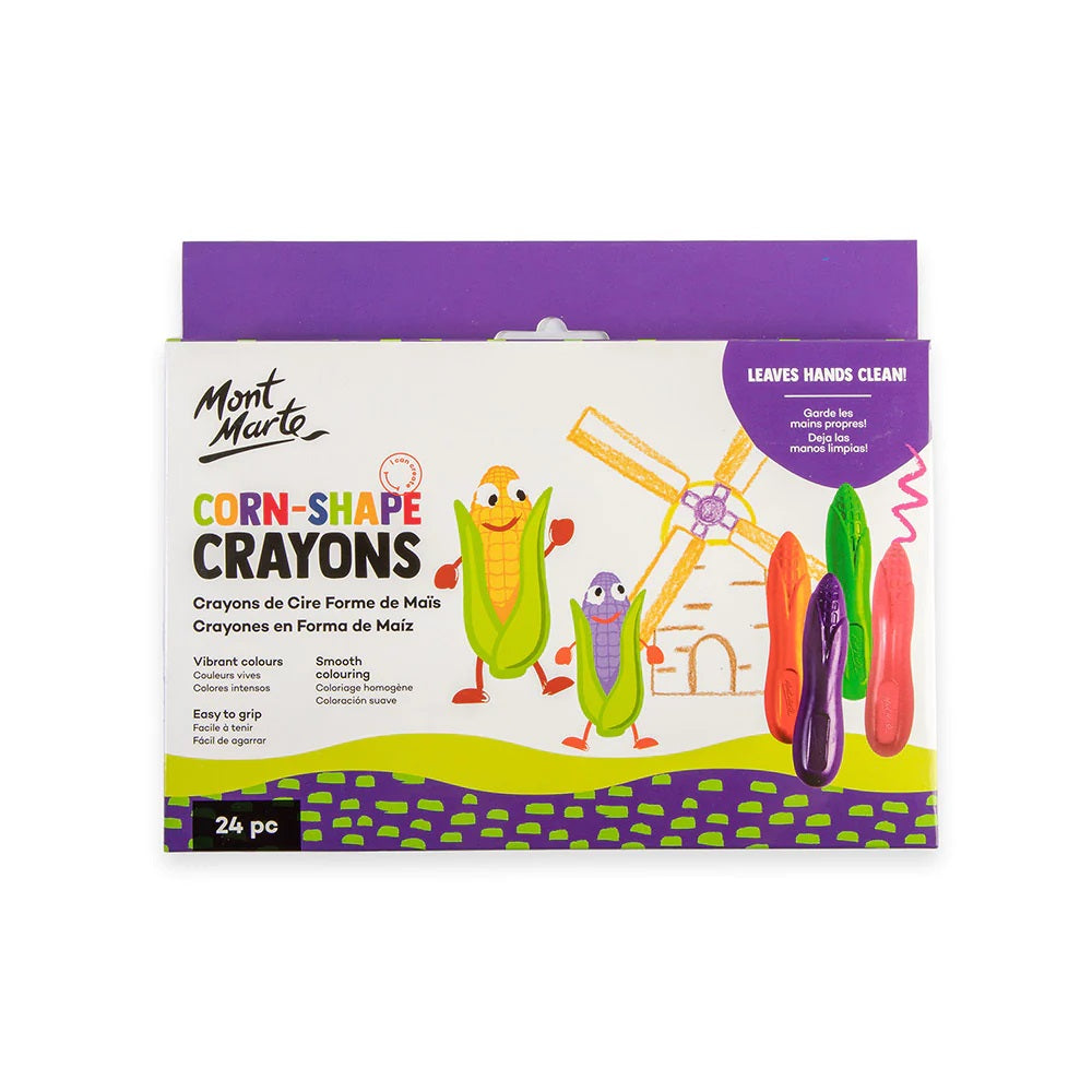 Mont Marte - Corn-shape Crayons 24pc