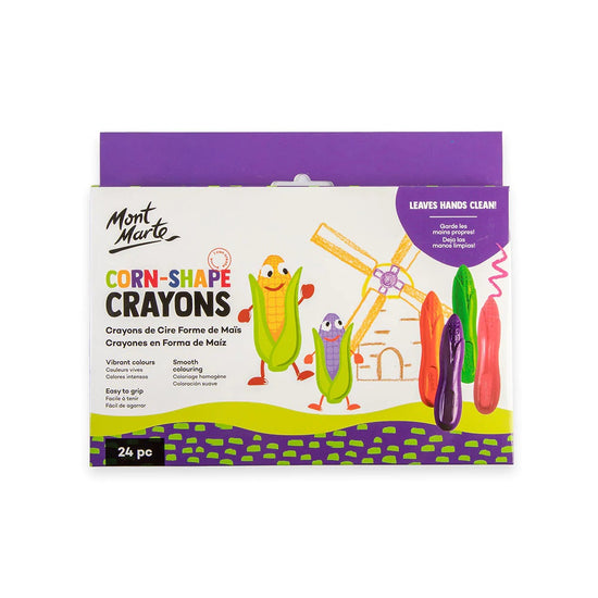Mont Marte - Corn-shape Crayons 24pc