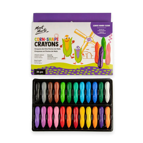 Mont Marte - Corn-shape Crayons 24pc