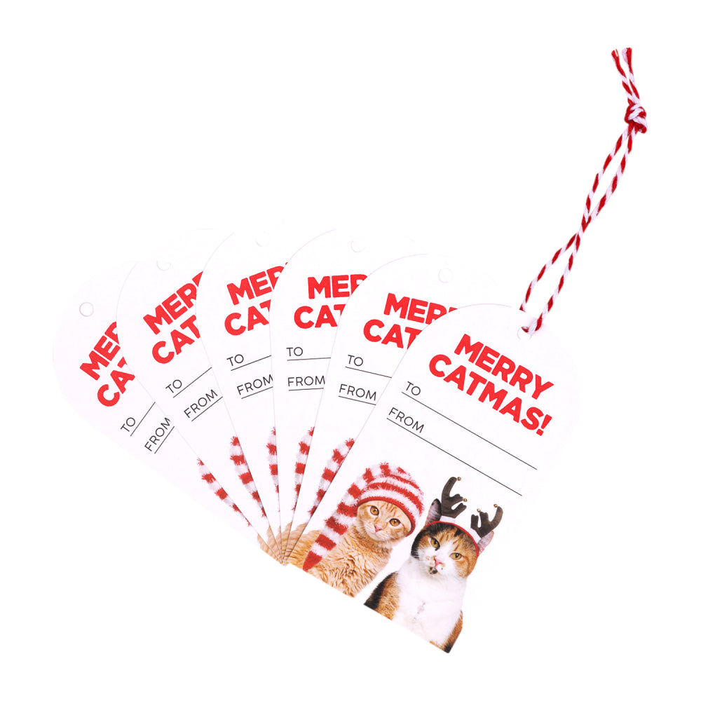Christmas Catmas Set Of 6 Gift Tags