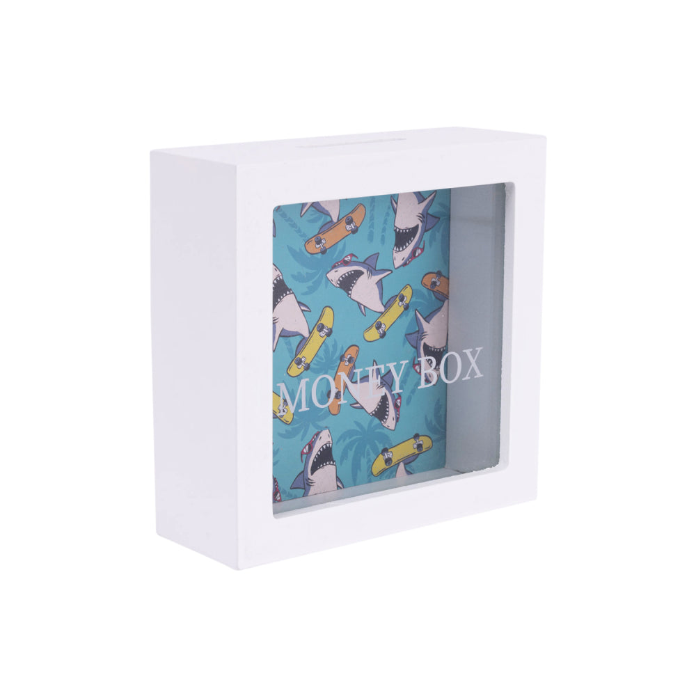Kids Money Box Shark Blank
