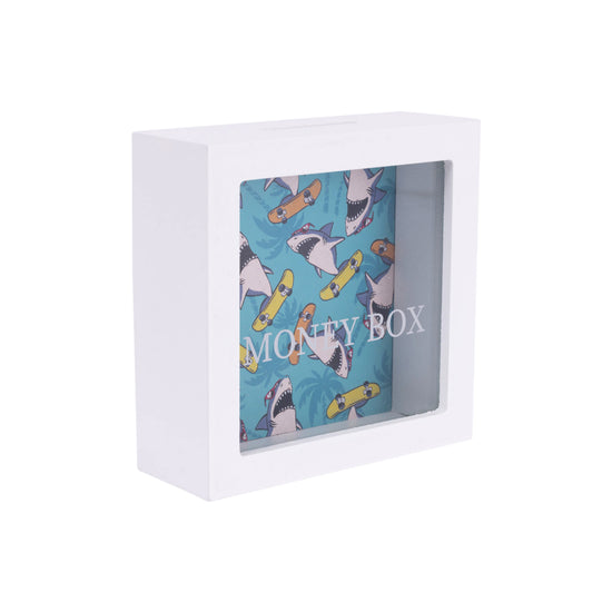 Kids Money Box Shark Blank