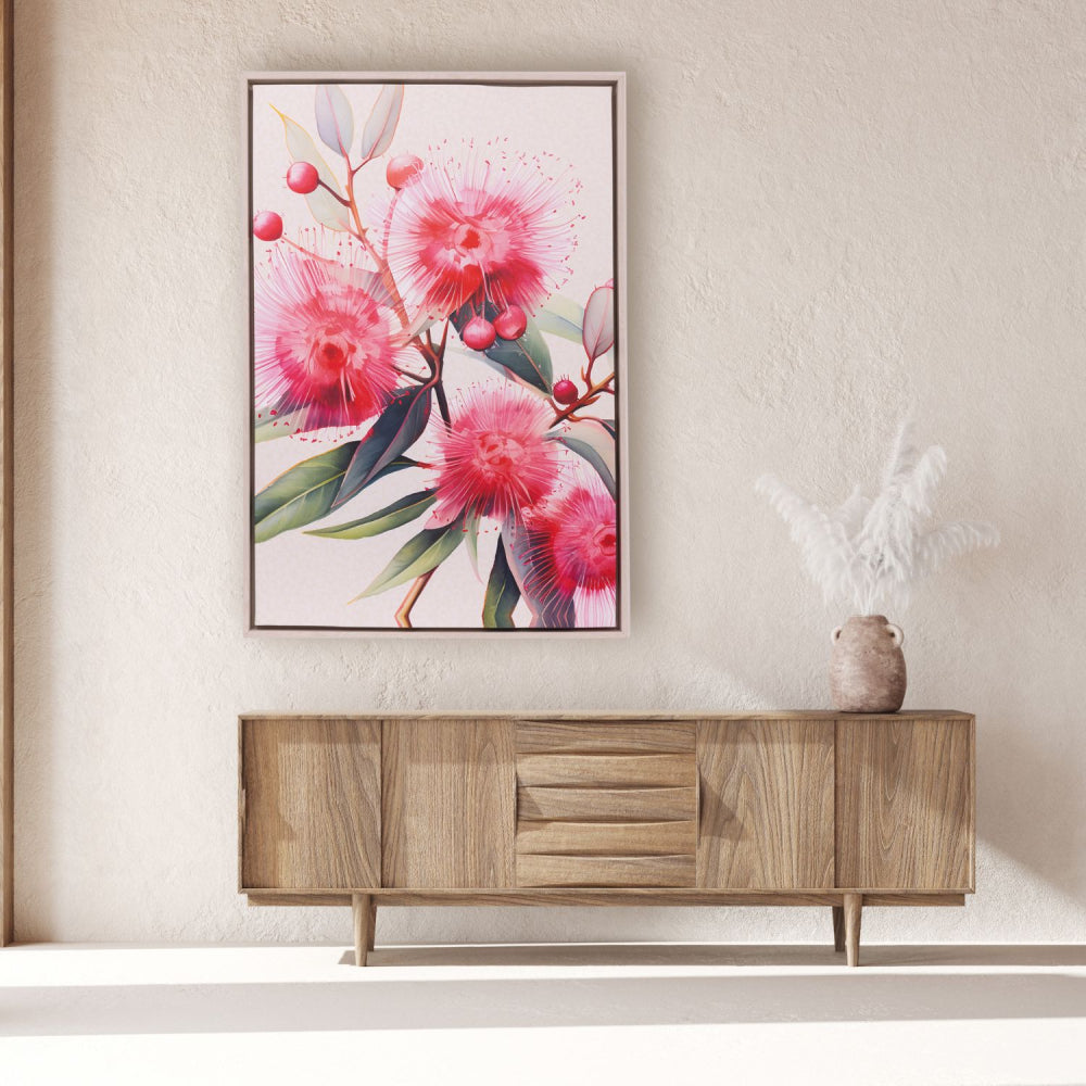 Splosh - Native Blooms Flora Framed Canvas 94x64 - Pick Up Only