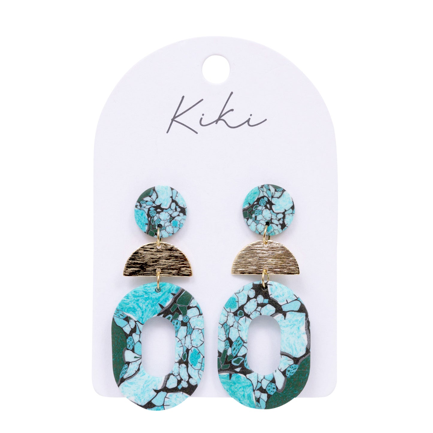 Splosh | KiKi Earrings | Turquoise Marble Earrings