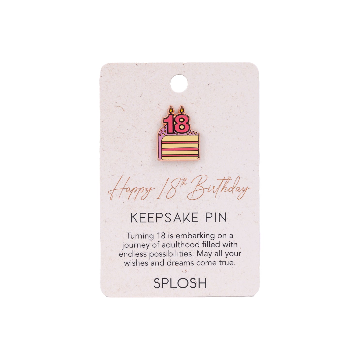 Splosh - Keepsake Pin 18th Birthday