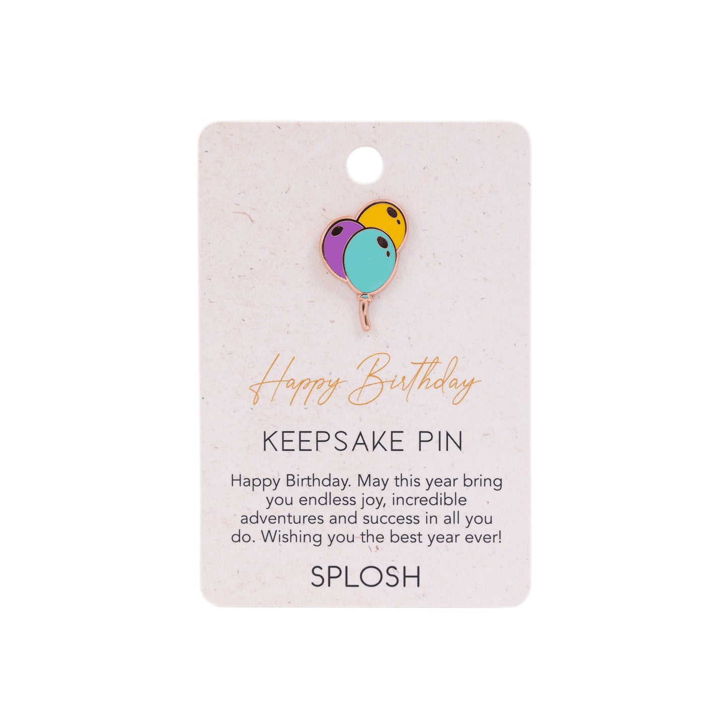 Splosh - Keepsake Pin Happy Birthday