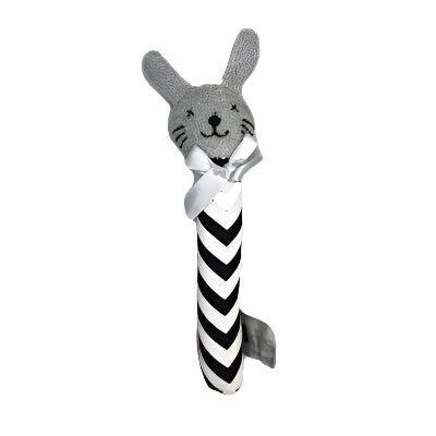 ES Kids - Bunny Rattle Mini Black Zig Zag