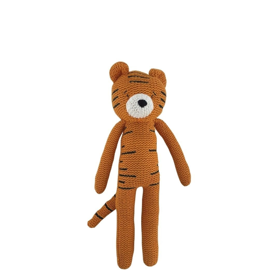 ES Kids - Rattle Knitted Tiger 25cm