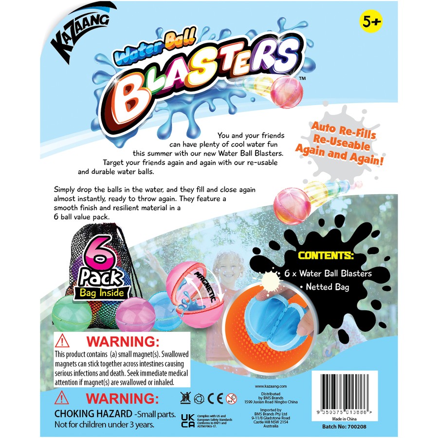 Water Ball Blasters 6 Pack