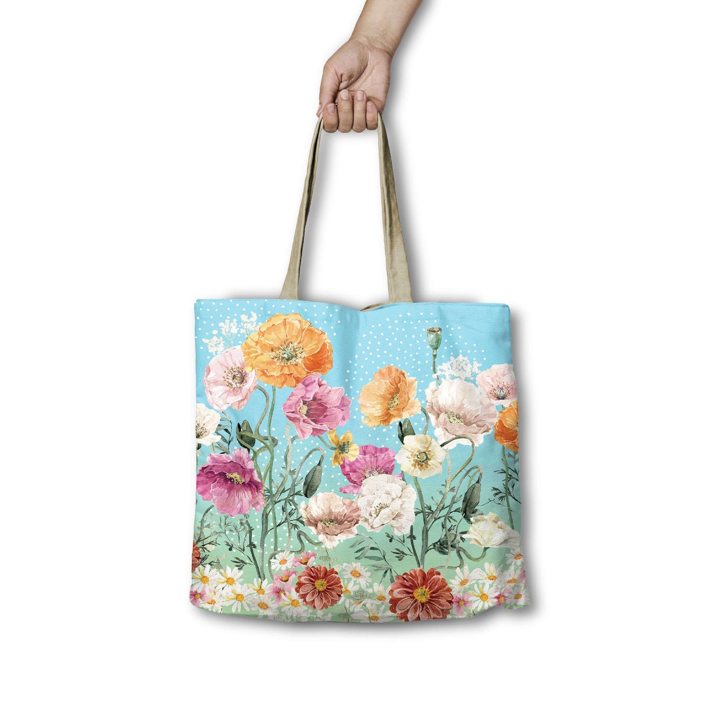 Lisa Pollock Shopping Bag - Summer Poppies
