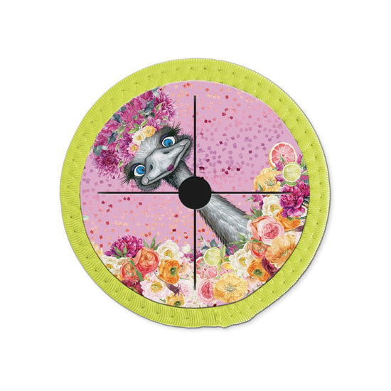 Lisa Pollock Wine Glass Coaster - Zesty Emu
