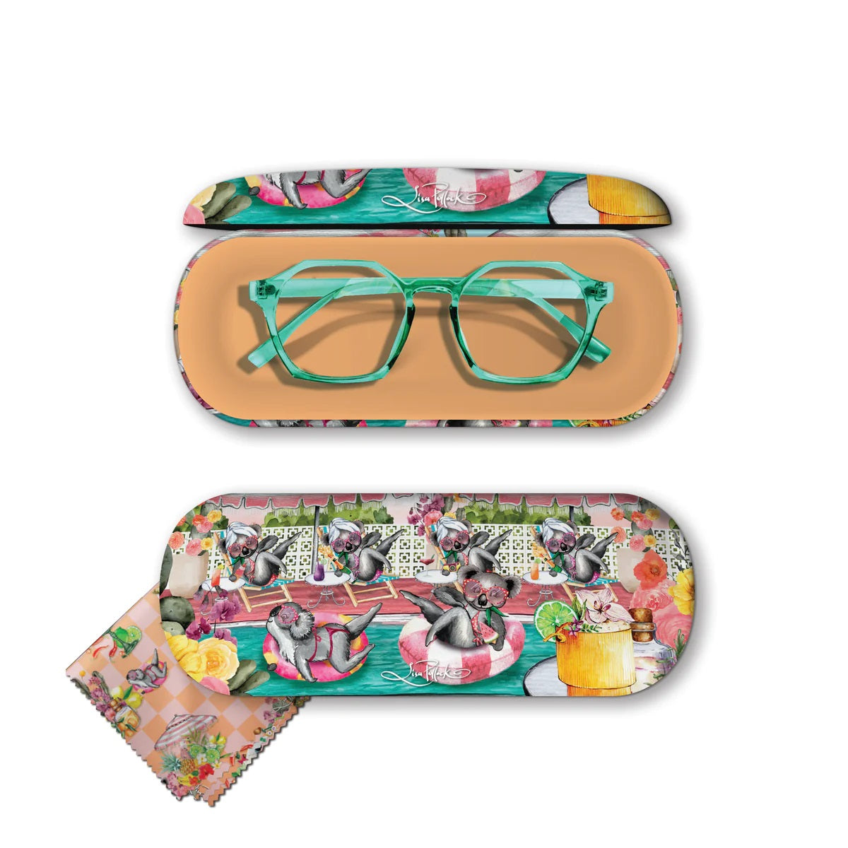 Glasses Case - Koala Pool Party