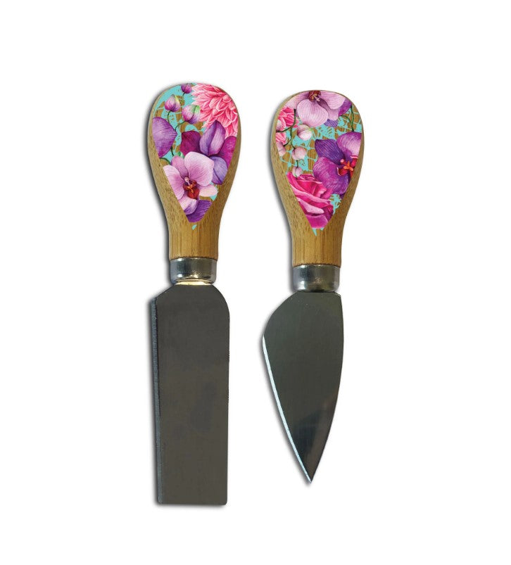 Cheese Knives - Rose Bouquet