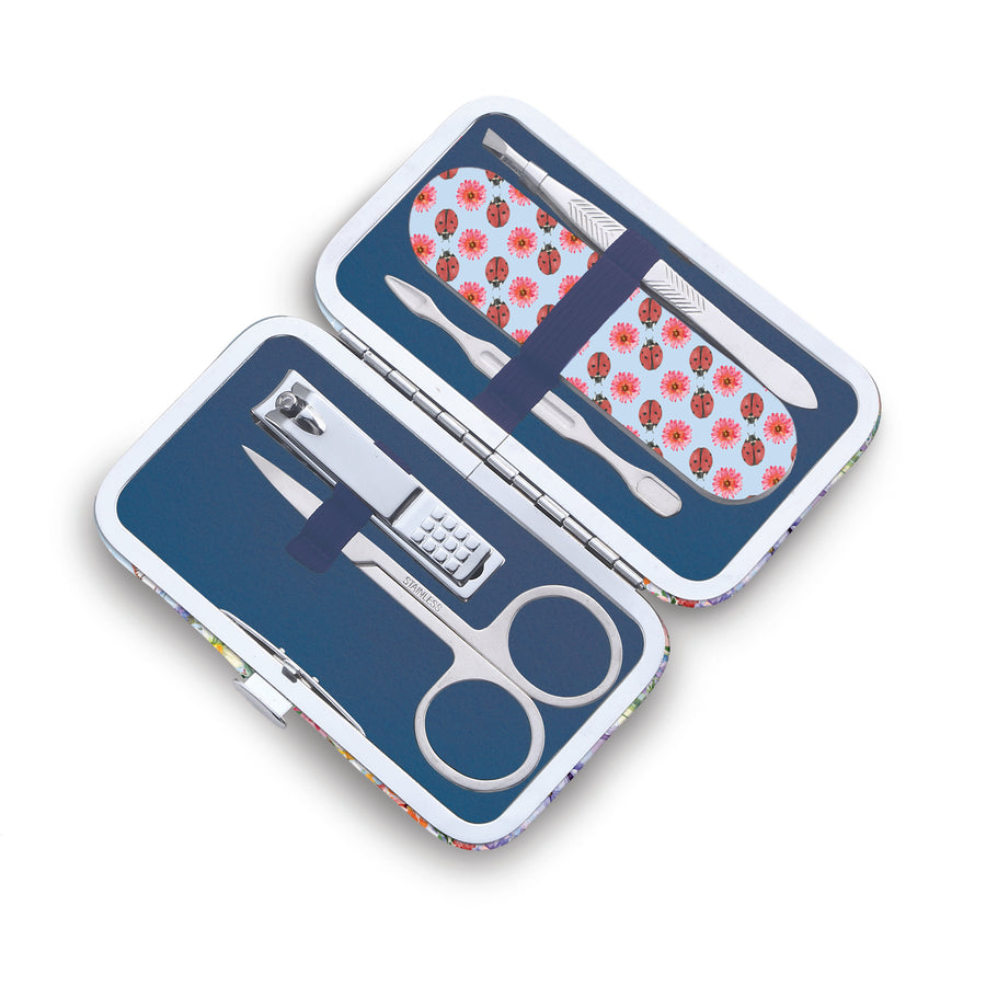 Lisa Pollock Teatime Wrens 5 Piece Manicure Set