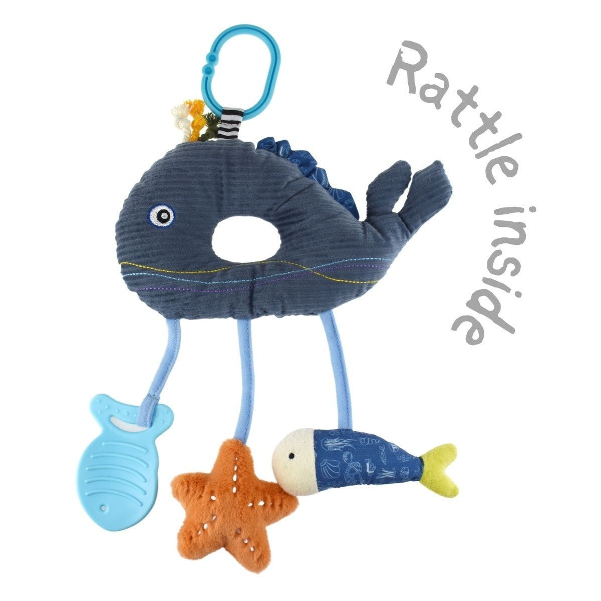 Snuggle Buddy Splashy Whale Friend Dangler