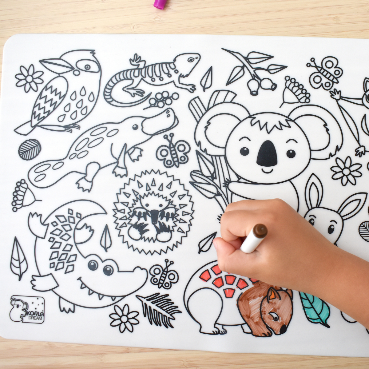 Koala Dream - Reusable Silicone Drawing Mat - Australian Animals