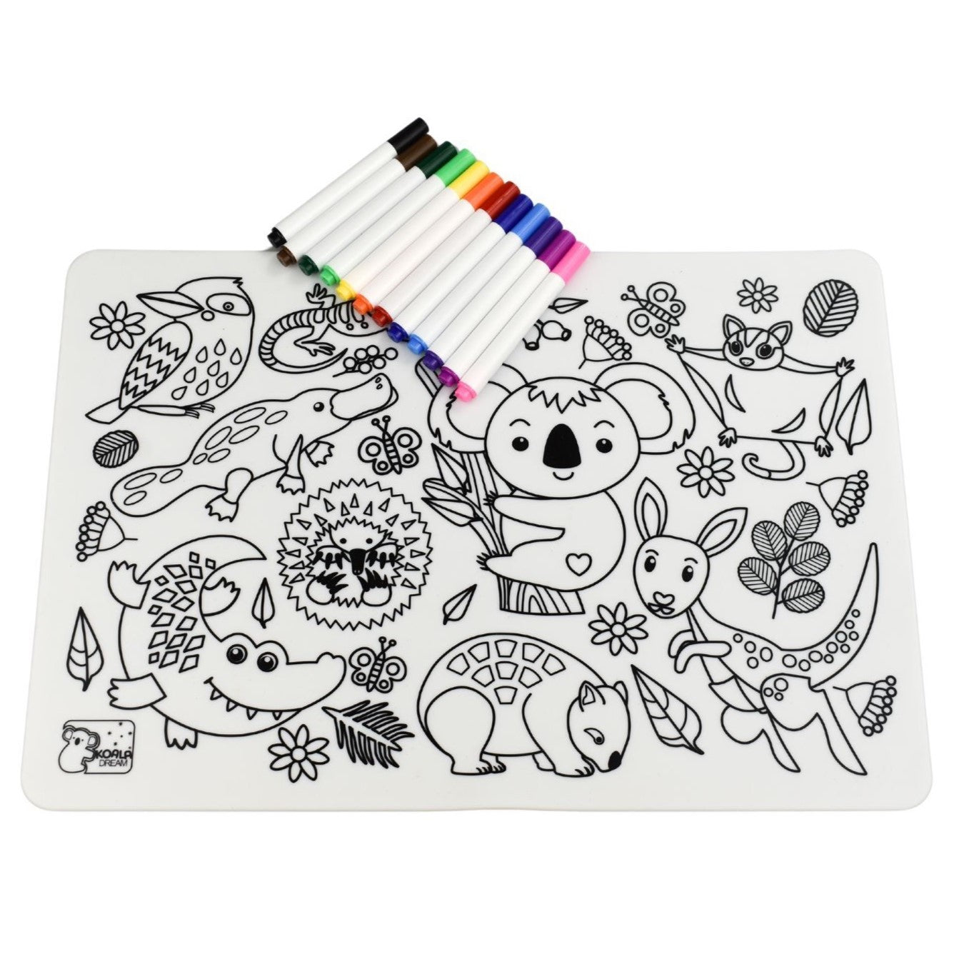 Koala Dream - Reusable Silicone Drawing Mat - Australian Animals
