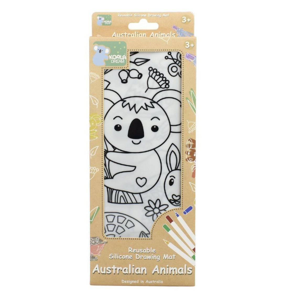 Koala Dream - Reusable Silicone Drawing Mat - Australian Animals
