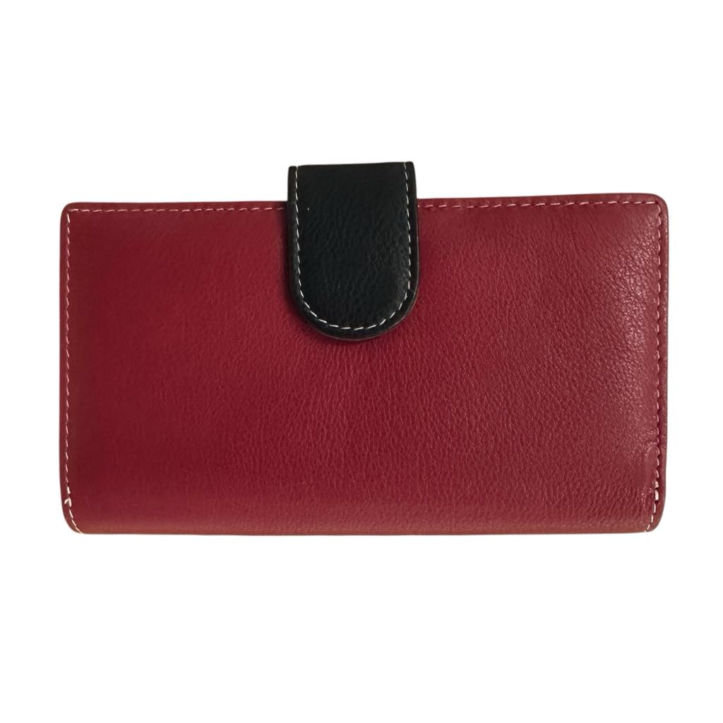 Franco Bonini - Ladies Wallet Zip Coin Purse Black/multi