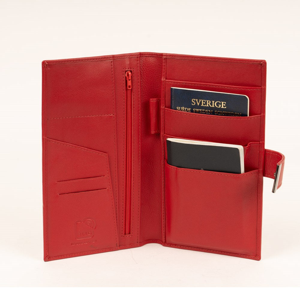 Scudo Family Passport Wallet - Red