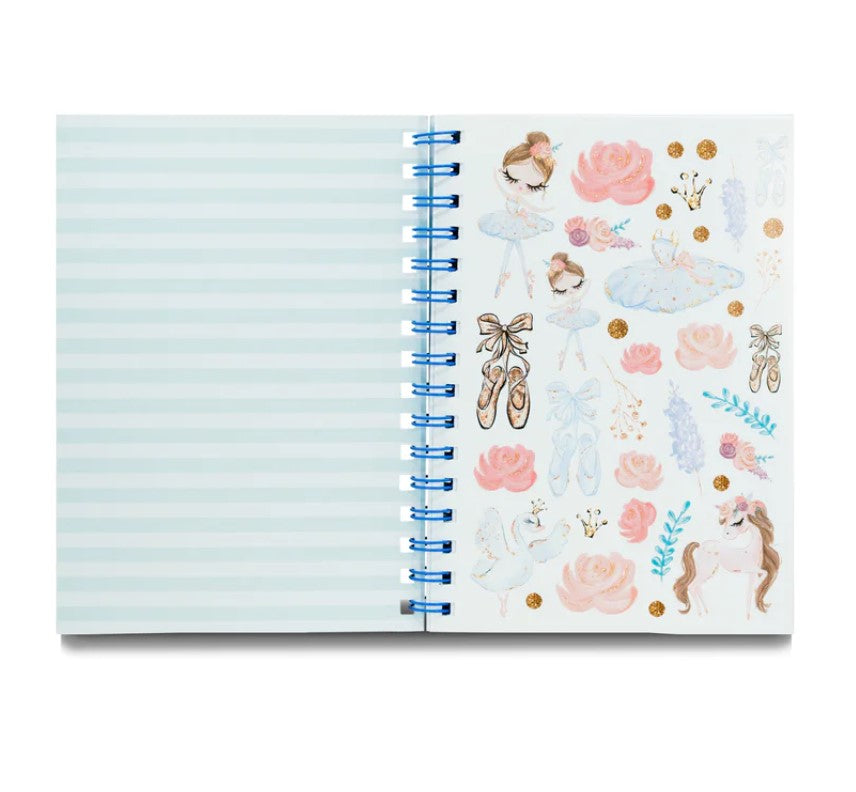 Magical World - Blue Ballerina Notebook 