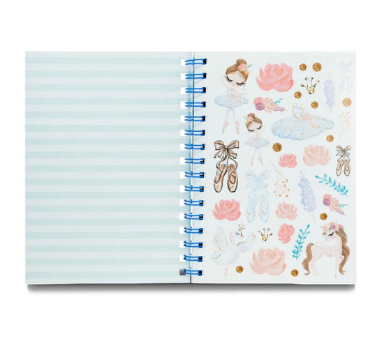 Magical World - Blue Ballerina Notebook 